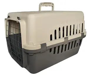 RvPaws Approved lata Plastic Flight Cage for Pet (Blue & White - 20 INCH)