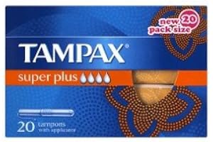 Tampax Tampons Super Plus, paquet de 8x20