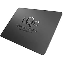 Carte de Blocage RFID NFC avec Brouilleur de Signal 0.9mm; Protection Carte Bancaire CB, Passeport; Protecteur de Carte bancaire sans Contact; 1 Seule Carte Protège Votre Portefeuille et Passeport