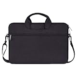 Affaires Housse Pc Portable Bandoulière Diagonale Sac Senti Pochette Ordinateur Portable Zipper Cas pour Macbook Pouces avec Bandoulière Noir 15.4