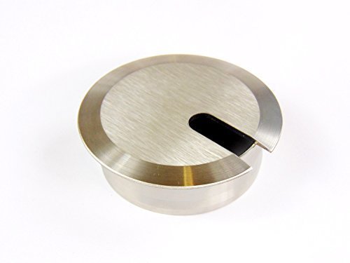 GedoTec Exclusiver Kabeldurchlass Kabeldurchfhrung Primus rund | Edelstahl V2A fein geschliffen | Kabelfhrung 2-teilig zum Eindrcken / Einlassen | 60 mm | fr Schreibtische, Brotische uvm. GedoTec Exclusiver Kabeldurchlass Kabeldurchfhrung Primus rund | Edelstahl V2A fein geschliffen | Kabelfhrung 2-teilig zum Eindrcken / Einlassen | 60 mm | fr Schreibtische, Brotische uvm.