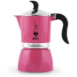 Bialetti 5352 Machine à Expresso pour 3 Tasses, Aluminium, Fuchsia, 30 x 20 x 15 cm