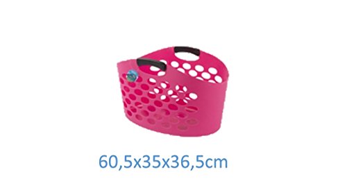 Wäschekorb pink 60,5x35x36,5cm