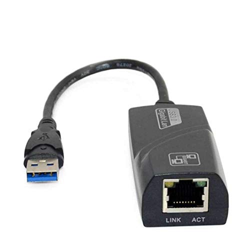 WEIHAN unità Esterna Libera USB 3.0 Gigabit LAN da USB a RJ45 NIC RTL8153 Chip velocità di connessione alla Rete di aggiornamento -