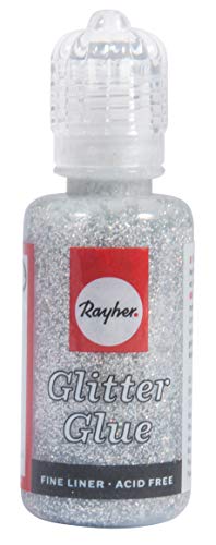 SG Education, colla con glitter, color argento, flacone da 20 ml, metallizzata, codice prodotto: RAY 33840606 