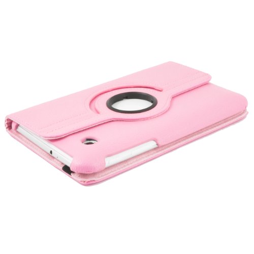 360 ° 7.0 Luxus Tasche SAMSUNG GALAXY TAB 2 7.0 P3100 P3110 Hülle Schutz Etui Tasche Cover Case mit Ständerfunktion (Rosa) - 4