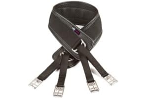 William Hunter Equestrian HyCOMFORT Humane Waffle Girth (choose from colours black or brown and a range of sizes) - easy to fasten and helps eliminate over tightening.