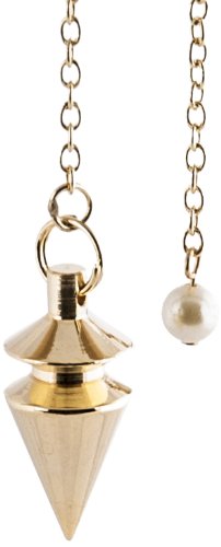 Berk PE-1461 Radiästhesie - Pendel, Messing vergoldet mit Kette