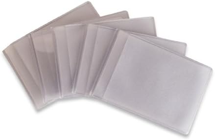 Replacement Plastic Credit Card Purse / Wallet Insert Sleeves - 5x Pack - Landscape