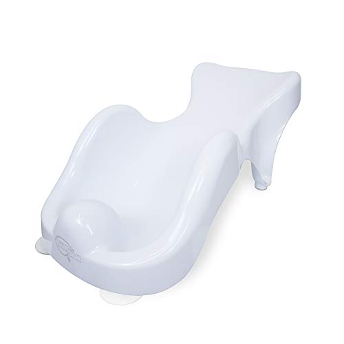 nuby baby bath with built in seat and soft headrest