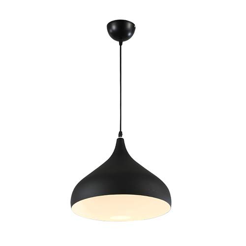Preisvergleich Produktbild Moderner Minimalistischer Industrieller Leuchter Nordischer Kreativer Charakter-Einzelkopf-Kaffeestube-Bekl... Führte Leuchterschwarzer E27-Lampenkopf