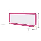 Amzdeal Kinder Bettgitter Bettschutzgitter kindersicherung 150cm (3 Farben: Blau/Grün/Rot) - 2