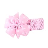 Koly Baby Cute Headbands Girl's Headband Floral Head Wear Hair Bow Wave Bandeau (Pink)