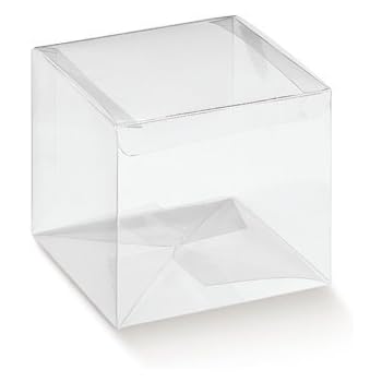 2 Stück Transparente Geschenkboxen 31x31x30cm Mit 30m Schleifenband - Tortenbox Für Geburtstage & Hochzeiten