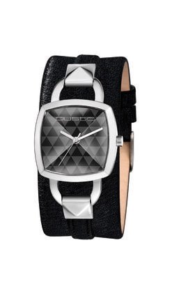 Custo Watches CU017602 - Reloj de Señora Cuarzo Piel Negro