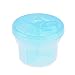 Greencolourful Practical Formula Milk Powder Dispenser 3 Grids Baby Snack Container(Blue)