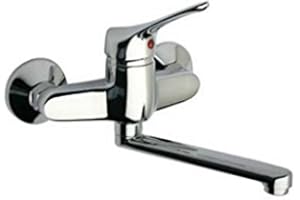 Miscelatore monocomando rubinetto a muro per lavello, Pilot Paini, colore cromo