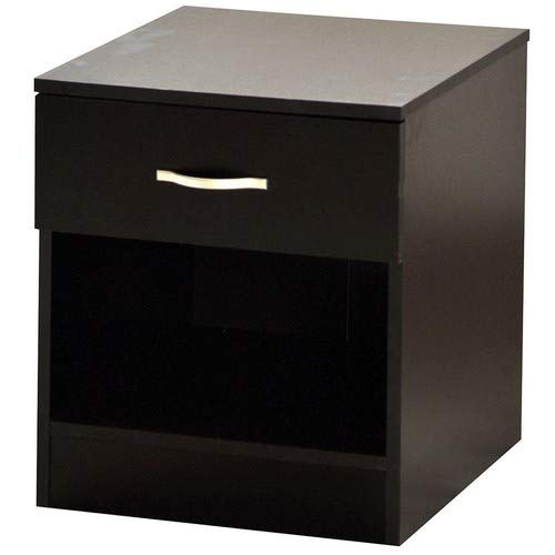Home Discount Black Bedside Drawer, Bedside 1 Drawer, Bedside