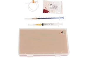 RAINBOW_ROAD Venipuncture Injection Training Pad Model with 4 Veins Imbedded and 3 Skin Layers for Medical Students Doctors Nurses Practice