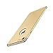 Produktbild iPhone 7 plus Hülle,3 in 1 Ultra-thin Full Body Anti-Scratch Shockproof Hard PC Case Cover with Electroplated Bumper Non-Slip Matt Skin für Apple IPhone 7 plus 5.5’’ (Gold)