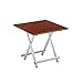 Produktbild YIXINY Tabelle Einfach Falten Mahlzeit Tabelle Draussen Tragbar Haushalt Lernen Platz Tabelle (Farbe : Brown, größe : 80x75cm)