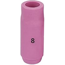 WIG Schweißbrenner Düsenschalen 10er-Set – Keramik, Für WP-17/18/26, Größen #4–#8