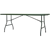 Newstorm Half 180 - Mesa plegable, 182.9 x 75 x 74.3 cm, color verde