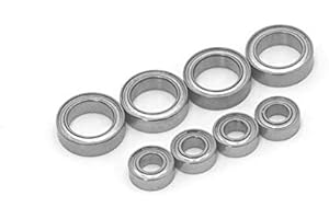 Cuasting 8 Uds rodamientos de bolas 4X8X3mm 8X12X3.5mm para E18 1/18 RC piezas de repuesto de coche A949 A959 A969 A979 A959-B A949-33 A949-36