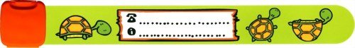 Infoband Wrist Band for Kids - Turtle - Green