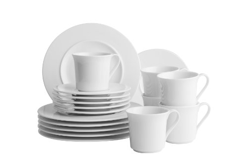 Domestic Professional Josef Mäser 925111 Space - Juego de café (18 piezas, 6 tazas, platillos y platos de postre)