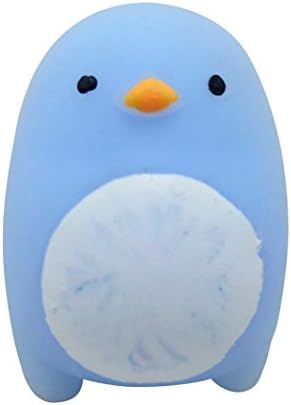 Kangrun Mochi Squishy Squeeze Healing Fun Squishy Ball Kids Kawaii Stress Toy Micro Lovely Animal Ornaments Soft Miniature Dolls Slow Rising Squeeze Toy Cute Table Ornaments Cat Dolphin Rabbit Chick (Blue, 1 PCS)