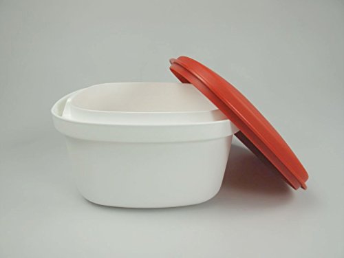 TUPPERWARE Küchenhelfer Sieb Sieb-Servierer 2,5 L rot-weiß Servier Multi-Server - 5
