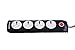 Honeywell 4 Out Surge Protector with master switch ( Black) RS.754.00