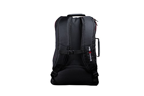 MSI Gaming Hecate Rucksack für 15–17 Laptop – Schwarz - 5