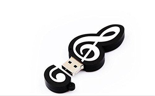 Preisvergleich Produktbild Youkara USB-Speicherstick (USB 2.0, niedliche Musiknoten-Form)