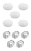 Produktbild 10er Packung Türstopper/Türpuffer, 5 Türklinkenpuffer und 5 Türkantenpuffer „Bummsinchen“ Ø 4 cm, Made in Germany