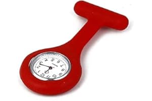 AR Emporium Nurse Watch Brooch, Silicone with Pin/Clip, Health Care Nurse Doctor Paramedic Medical Brooch Fob Watch, Infection Control Design