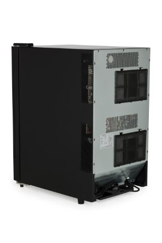 Amstyle Design Weinkühlschrank 2 Temperaturzonen Klima-Zonen Schwarz 48 Liter 18 Flachen Getränkekühlschrank 8-18°C Weinkühler Weinklimaschrank Glastür Freistehend Rot & Weißwein Höhe 64cm (EEK: C) - 9