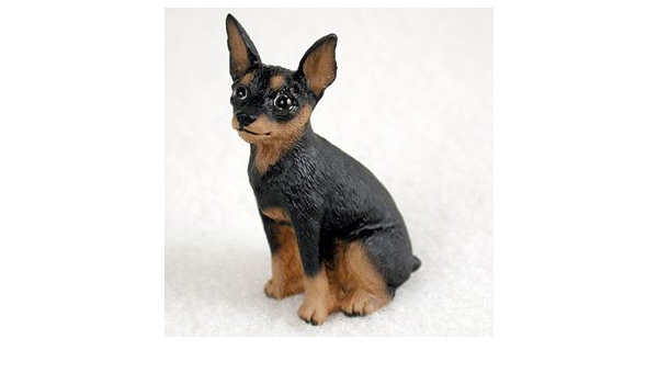 Miniature Pinscher Nain Noir Et Marron Pour Chien Figurine Hauteur Env 5 1 Cm Amazon Fr Cuisine Et Maison