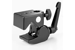 PYXEL STUDIO Super Clamp for Photo Studio Cameras, Lights, Umbrellas, Hooks, Shelves, Cross Bars, LED Lighting Photography Video Audio Accessories, Without Stud