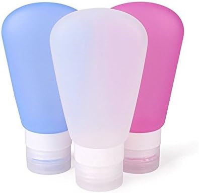 Silicone Travel Bottle-Cymall with Leak Proof Feature Silicone Bottles Squeezable &amp; Refillable Travel Containers for Shampoo, Conditioner, Lotion&amp;Travel Essentials (89ML Travel bottles Set)