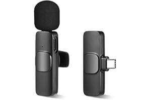 ROYEO Wireless Lavalier Microphones for USB-C Android Smartphone, TRELC Plug & Play Mini Lapel Microphone Omnidirectional Auto-Sync Mic for Tiktok, Recording, YouTube, Vlog, Interview, NO APP Needed
