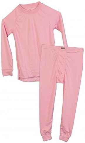 Five Seasons Superkids Base Layer Set Top and Bottom Thermal Underwear Pink 11-12 Years