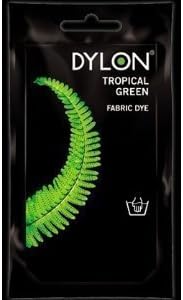 2 x Dylon Tropical Green 50g Coloured Hand Wash Fabric Clothes Dye