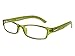Produktbild GL22139 Mia +1.0 Green Unisex Reading Glasses Goodlookers Leather Arms by Chichi Gifts