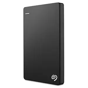 Seagate Backup Plus Slim 2TB Portable External Hard Drive (Black)