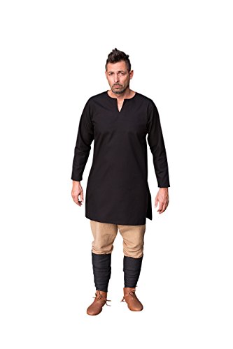 Preisvergleich Produktbild Burgschneider Mittelalter Untertunika Leif - Schwarz L