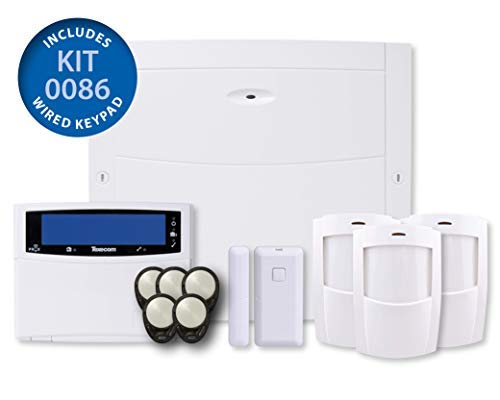 Texecom KIT-0086 Premier Elite 64-W Ricochet 64 Zone Wireless Alarm Kit with Wired Keypad