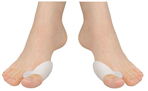 BIOGELCare Bunion Protettori con Separatori Punta Dita Dei Piedi | 1 PAIO | Correttori Imbottiti Dita Dei Piedi e Protezione per L'Alluce Valgo - Bio Gel 100%