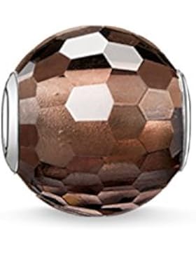 Thomas Sabo Damen-Bead Karma Beads 925 Sterling Silber Rauchquarz braun K0082-031-2